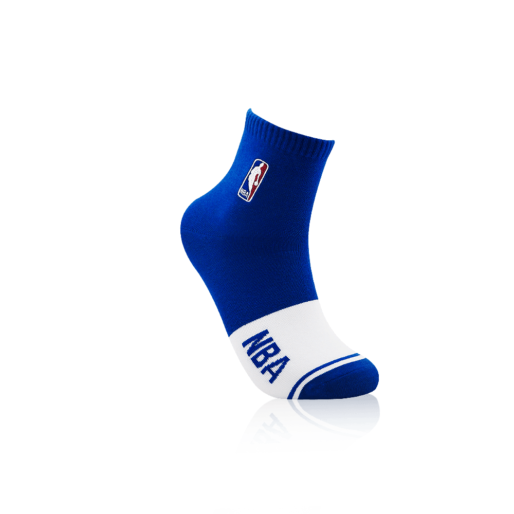 【NBA】繽紛基本刺繡平板短襪 7