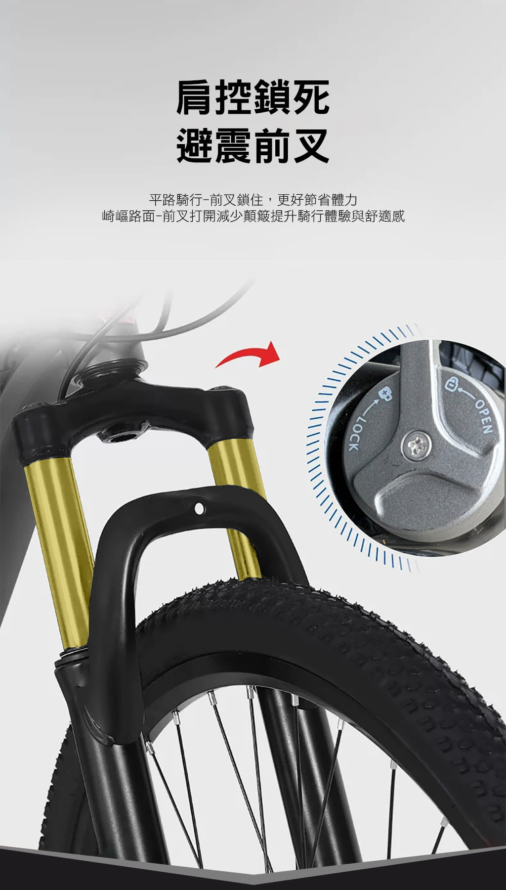 BIKEONE Hacker3.0黑客MTB 搭載 SHIMANO24速碟煞前叉可鎖死鋁合金登山車 5