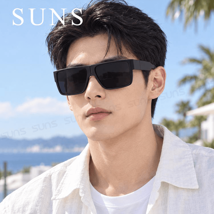 【suns】時尚特大框偏光墨鏡/套鏡 抗UV400 (可套鏡) N024 1