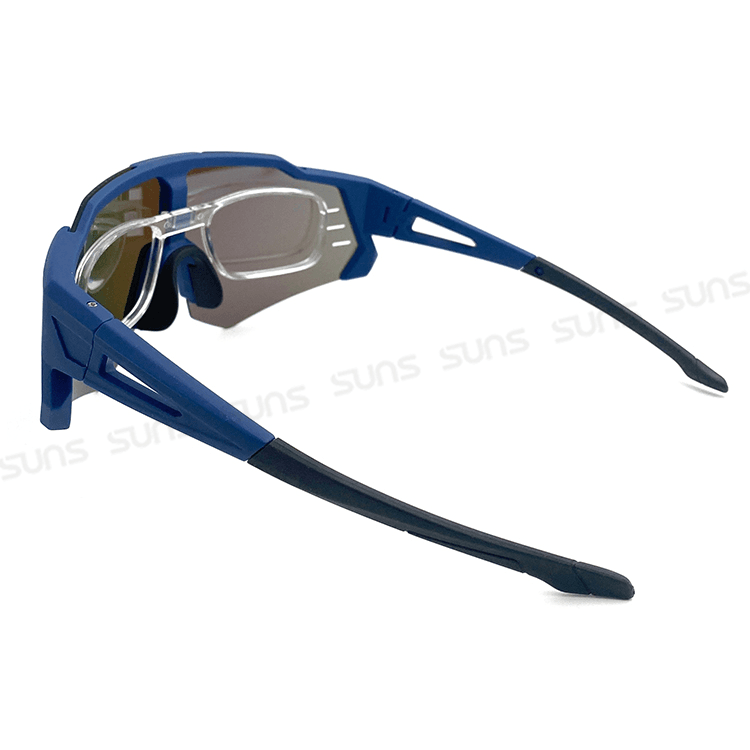 【suns】運動偏光太陽眼鏡 含內視鏡 藍框藍水銀 REVO電鍍 抗UV400 12