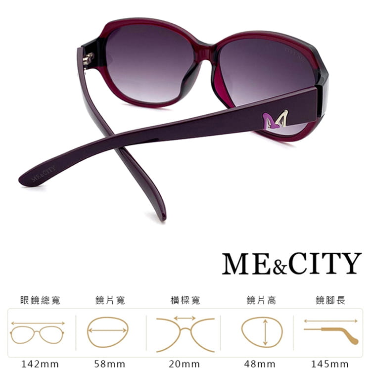 【ME&CITY】 歐美風格太陽眼鏡 抗UV (ME 1205 H05) 10