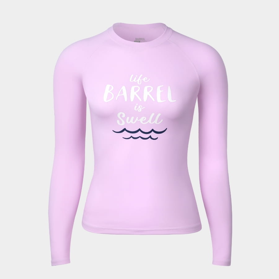 【BARREL】悠閒女款長袖上衣 #PINK 5