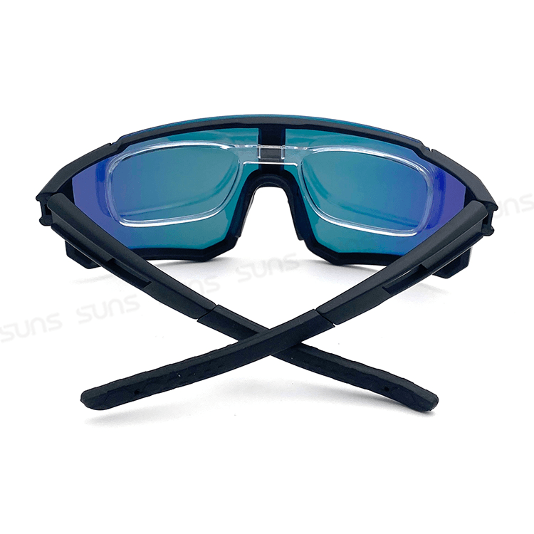 【suns】運動偏光太陽眼鏡 含內視鏡 黑框紅水銀 REVO電鍍 抗UV400 S160 13