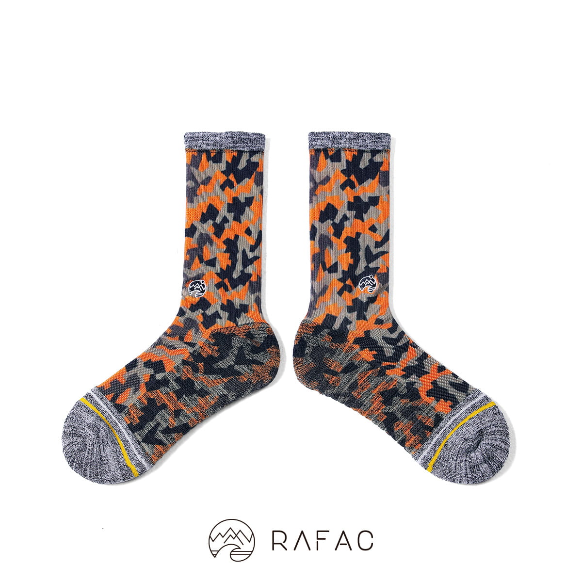 【RAFAC】戶外機能動動襪 - 迷彩橘 0