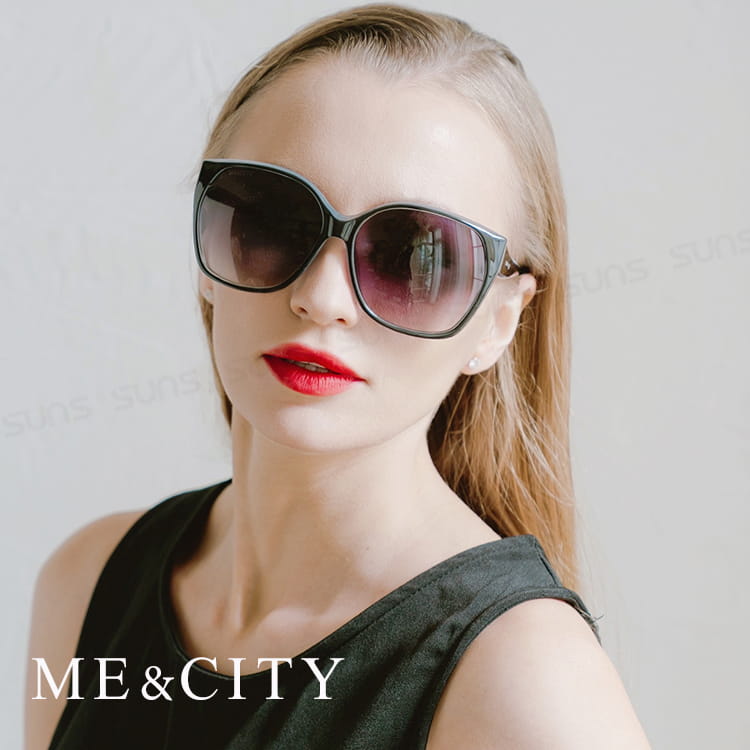 【ME&CITY】 義大利古典大框圖騰太陽眼鏡 抗UV(ME 120023 L400) 7