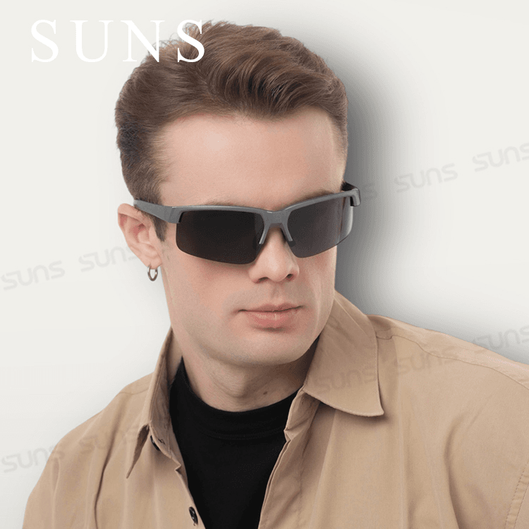【suns】柱狀運動偏光太陽眼鏡 路跑/單車/自行車 抗UV400 S820 9