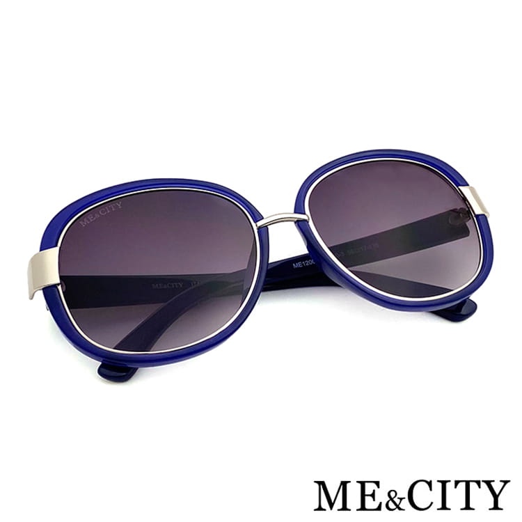 【ME&CITY】 時尚圓框太陽眼鏡 抗UV (ME 120019 F150) 12