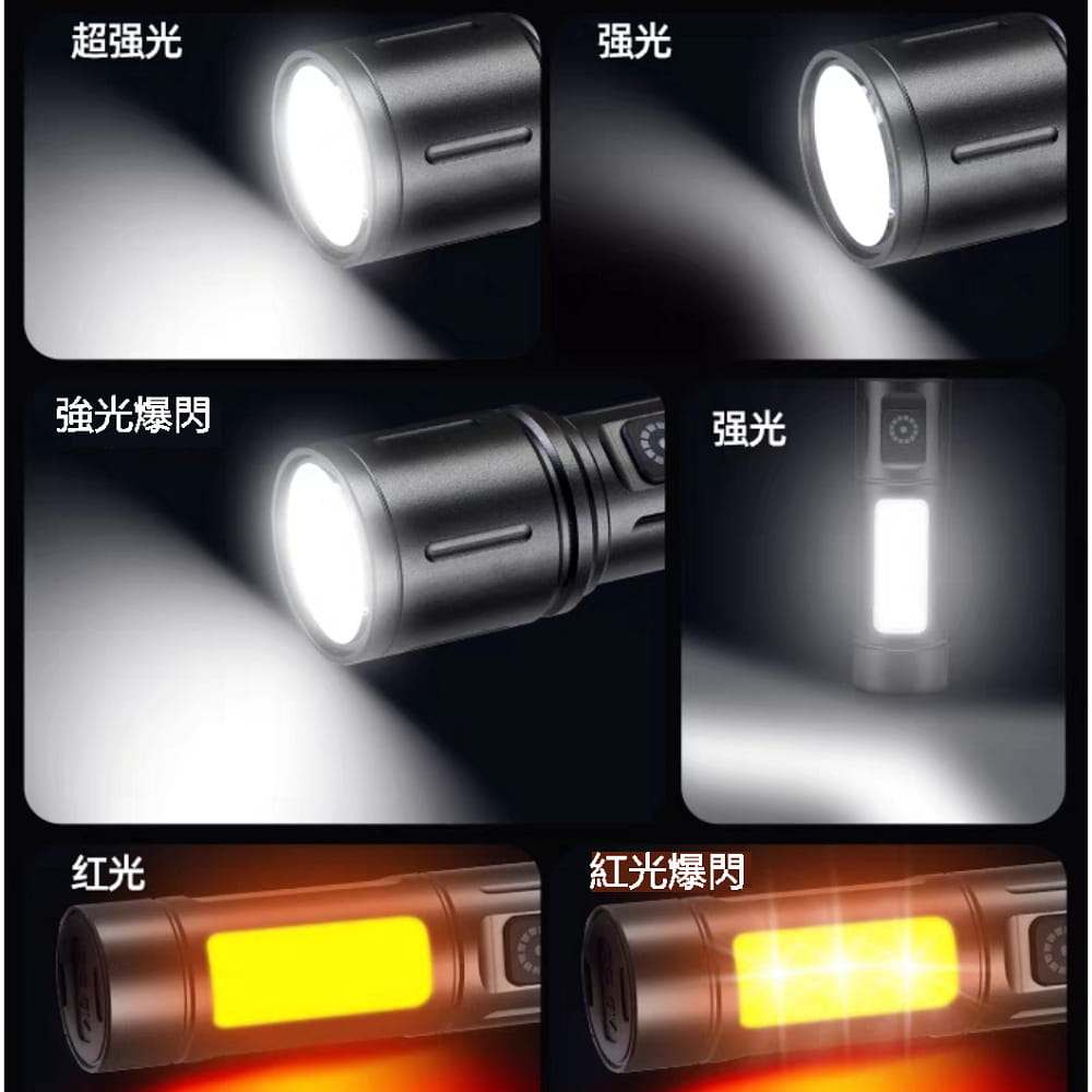 【TX】雙光源白束光LED手電筒2入組(T-U150-2) 1
