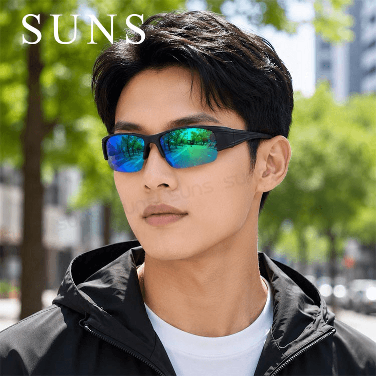 【suns】MIT偏光太陽眼鏡 半框套鏡 綠水銀 抗UV400 (可套鏡) 3