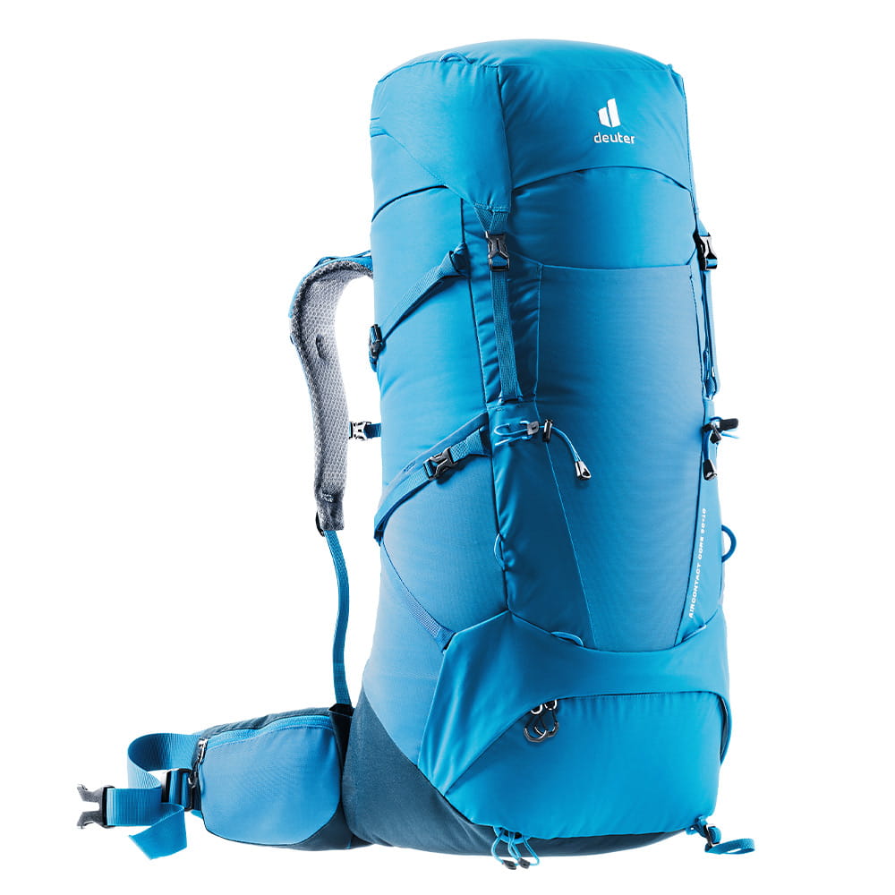 deuter 德國AIRCONTACT CORE拔熱式透氣背包50+10L(3350322藍 1