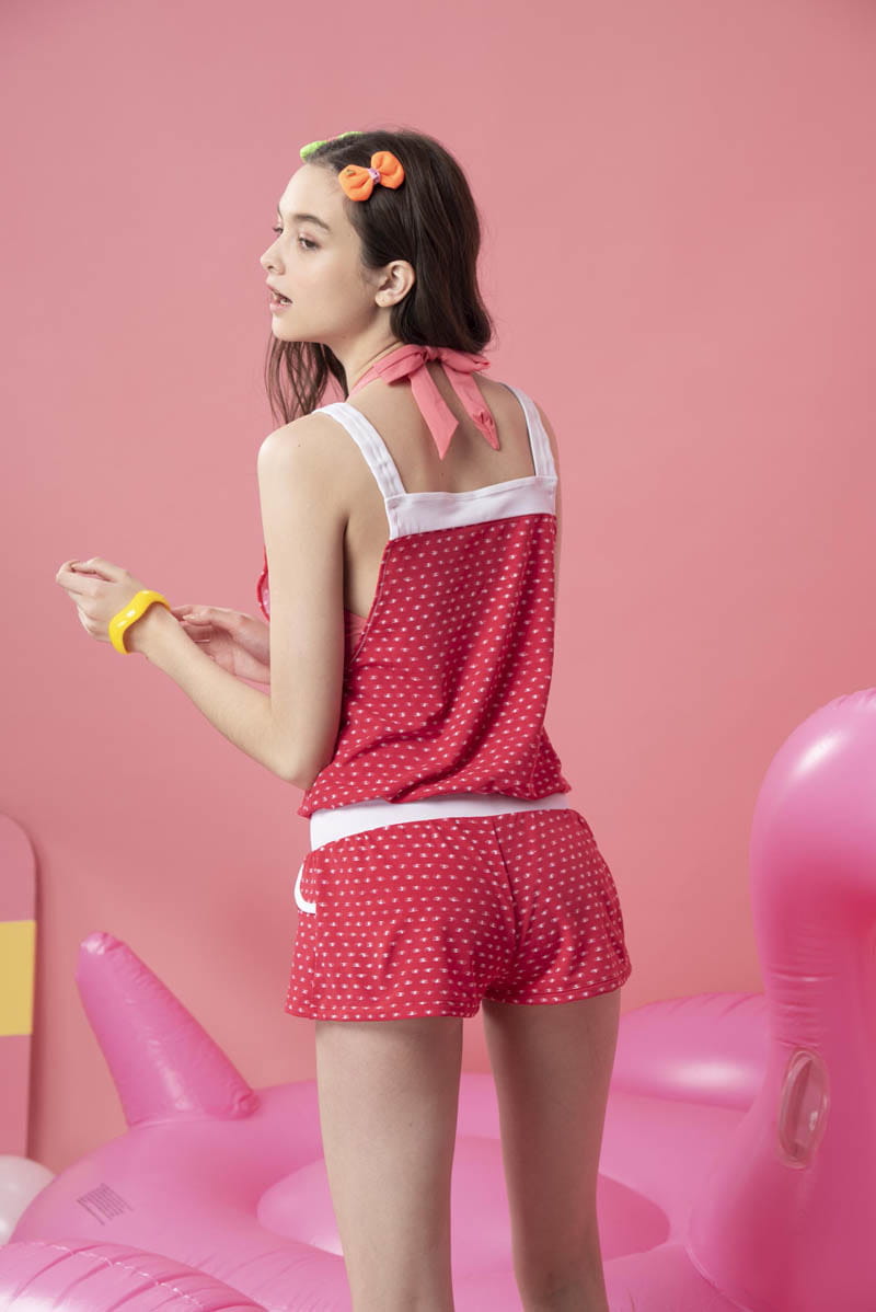 【莫妮娜】MIT 可愛 草莓吊帶褲罩衫 9