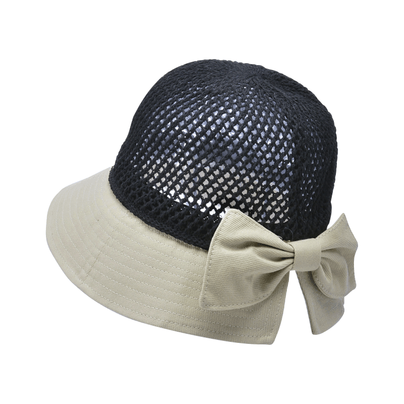 手工可折疊鏤空透氣防曬帽 10