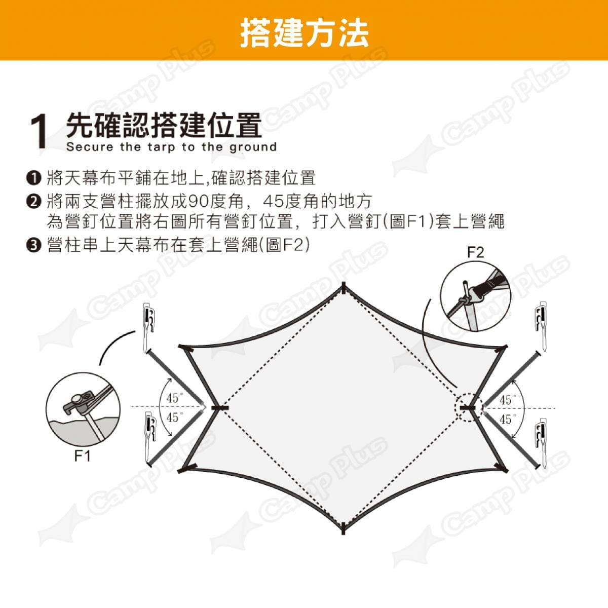 【OutdoorBase】彩繪天空 極地永夜大六角天幕布_21478 (悠遊戶外) 6