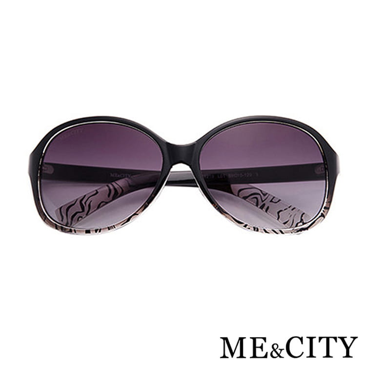 【ME&CITY】 時尚歐美透明紋路太陽眼鏡 抗UV (ME 1219 L01) 5