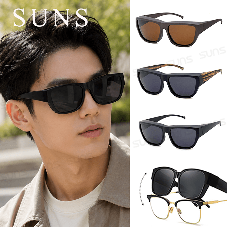 【suns】經典偏光墨鏡 Polarized太陽眼鏡 抗UV400 (可套鏡) 0