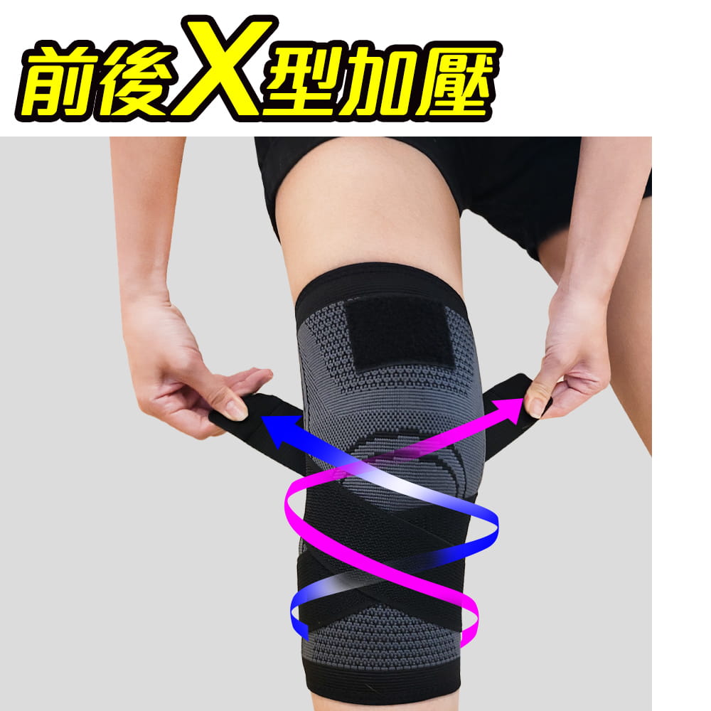 【DIBOTE】 迪伯特 專業透氣X型防護護膝 單入 S/M/LXL 運動護膝 2