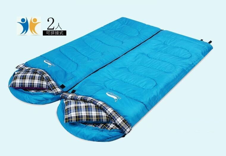 野營戶外睡袋 露營雙人情侶睡袋 成人野營午休睡袋加厚 3