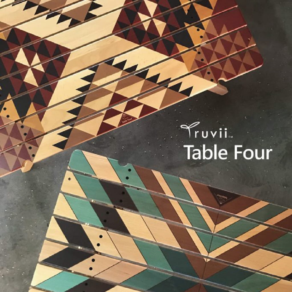 【Truvii Table FOUR】 四折木桌 (圖騰款) 三款 悠遊戶外 7