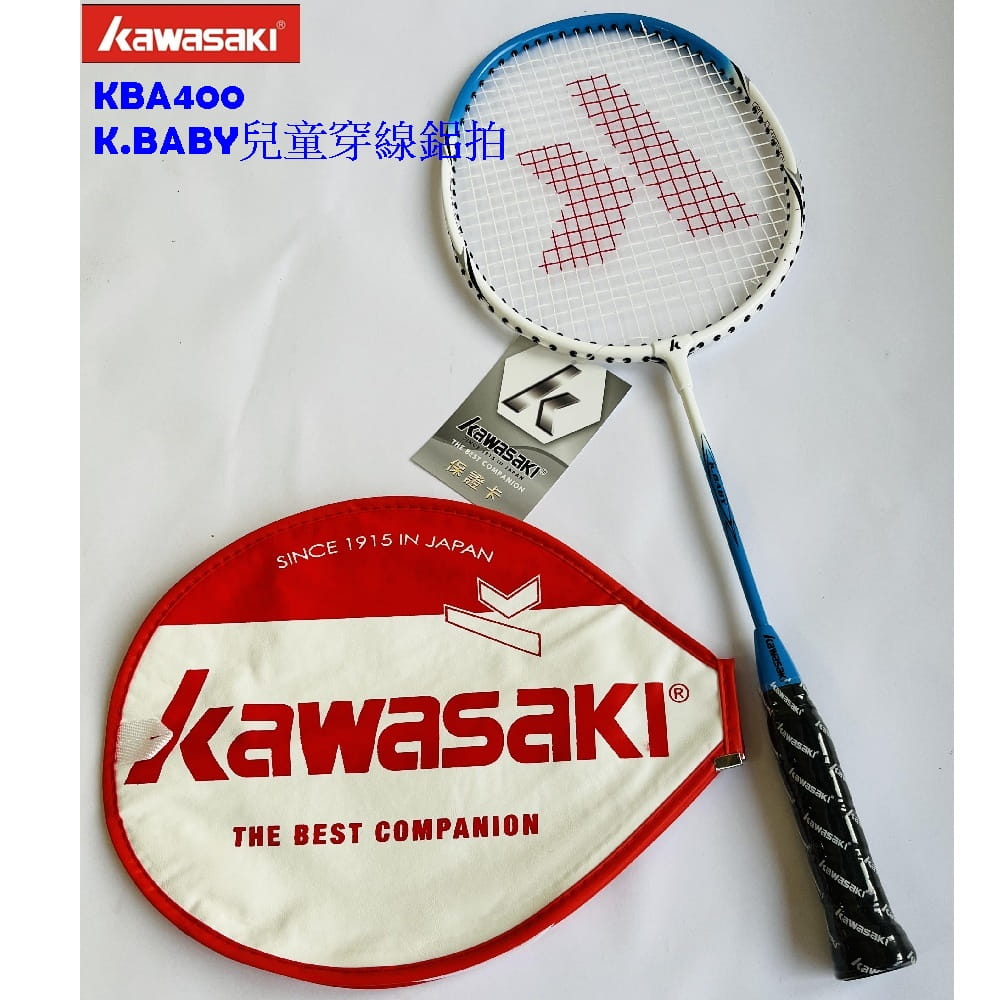 【CAIYI 凱溢】2024新款 KAWASAKI KBA400 K.BABY 兒童鋁羽球拍 已穿線 1