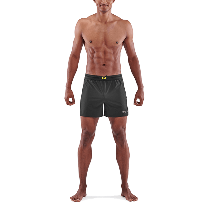 【澳洲SKINS壓縮服飾】澳洲SKINS-3系列訓練級跑步短褲(男)黑色ST0150009 4