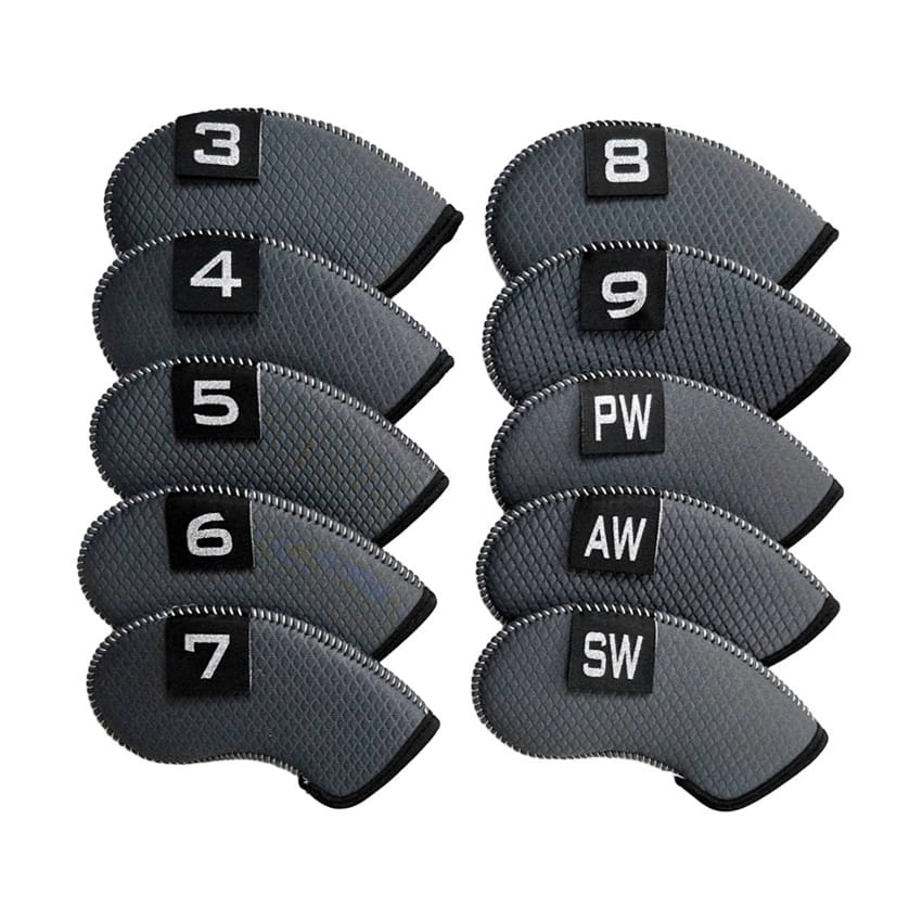 高爾夫潛水布-壓紋數字標籤鐵桿套(3-9 PSA )10個/組【GF22012】 9