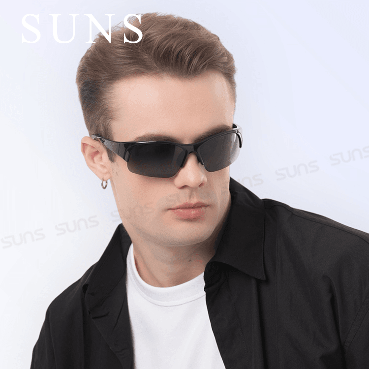【suns】霧框質感運動偏光墨鏡 抗UV 1