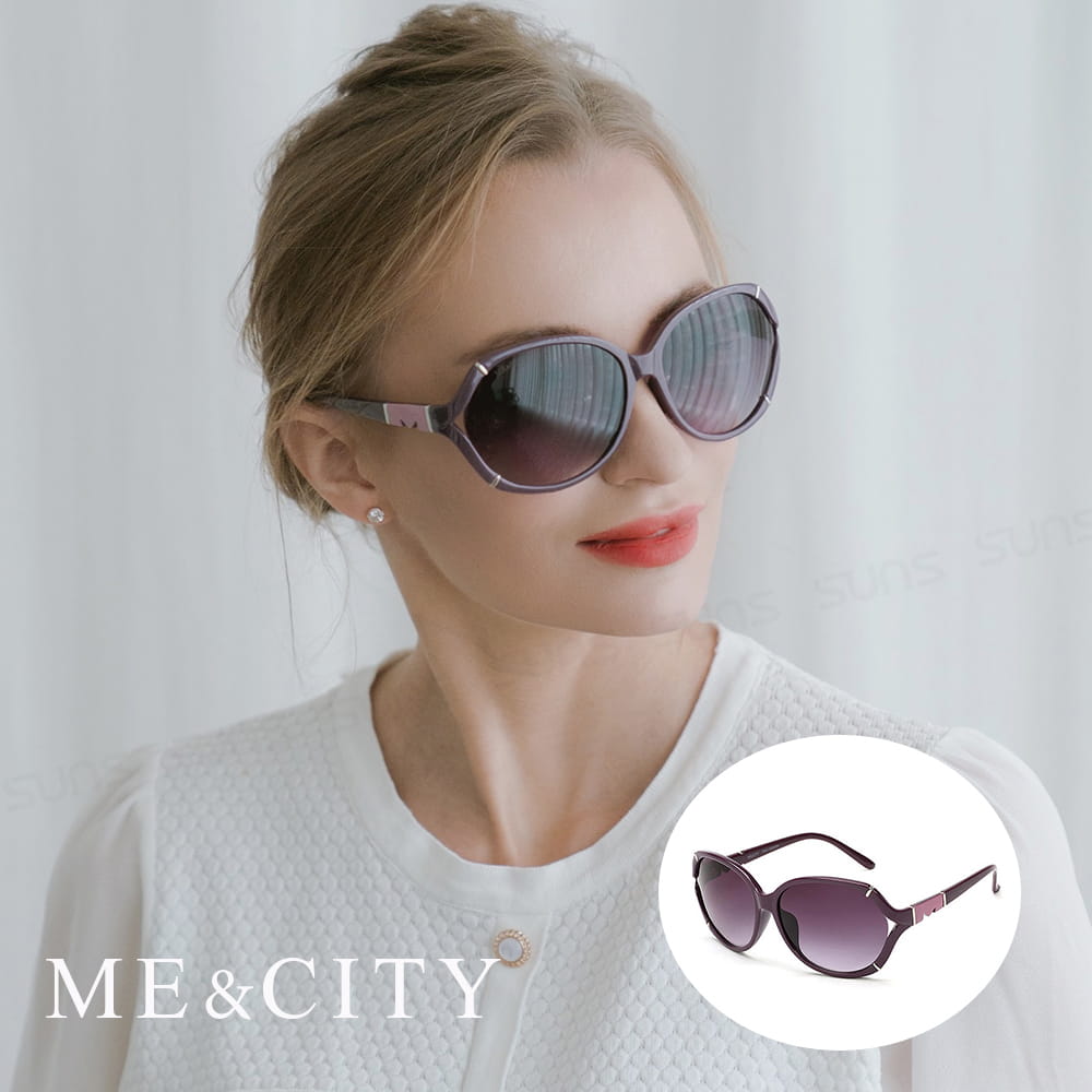 【ME&CITY】 歐美時尚簡約太陽眼鏡 UV (ME 1204 H02) 0