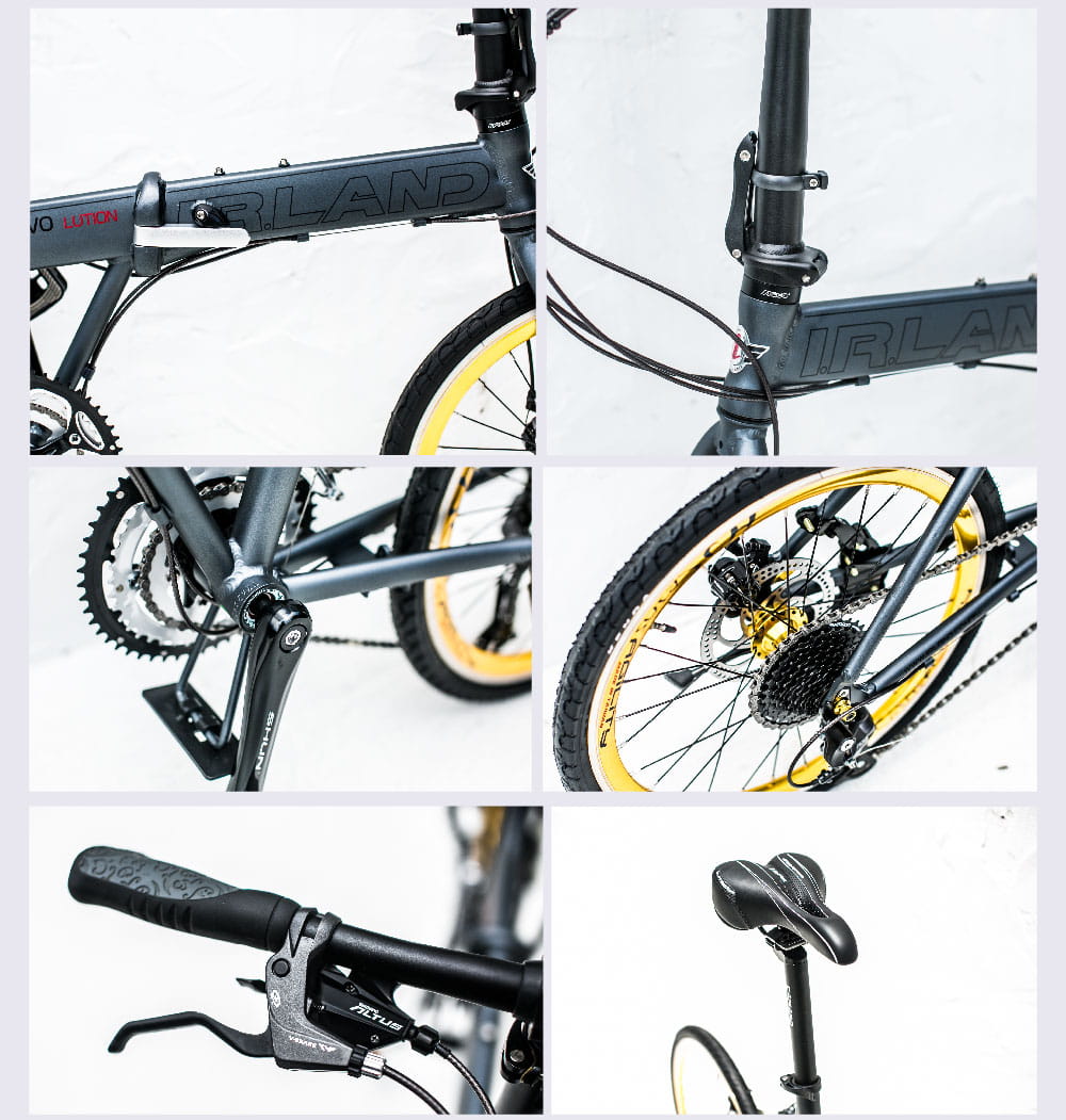 BIKEONE I3 EVO 20吋27速451輪組52T大齒盤日本SHIMANO變速CP值小折 10