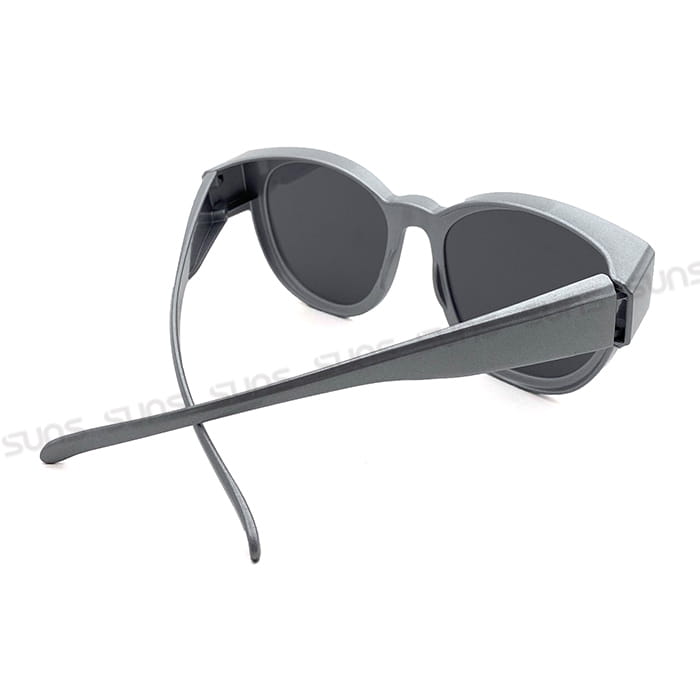 【suns】時尚圓框 科技銀偏光太陽眼鏡 抗UV400 (可套鏡) 9