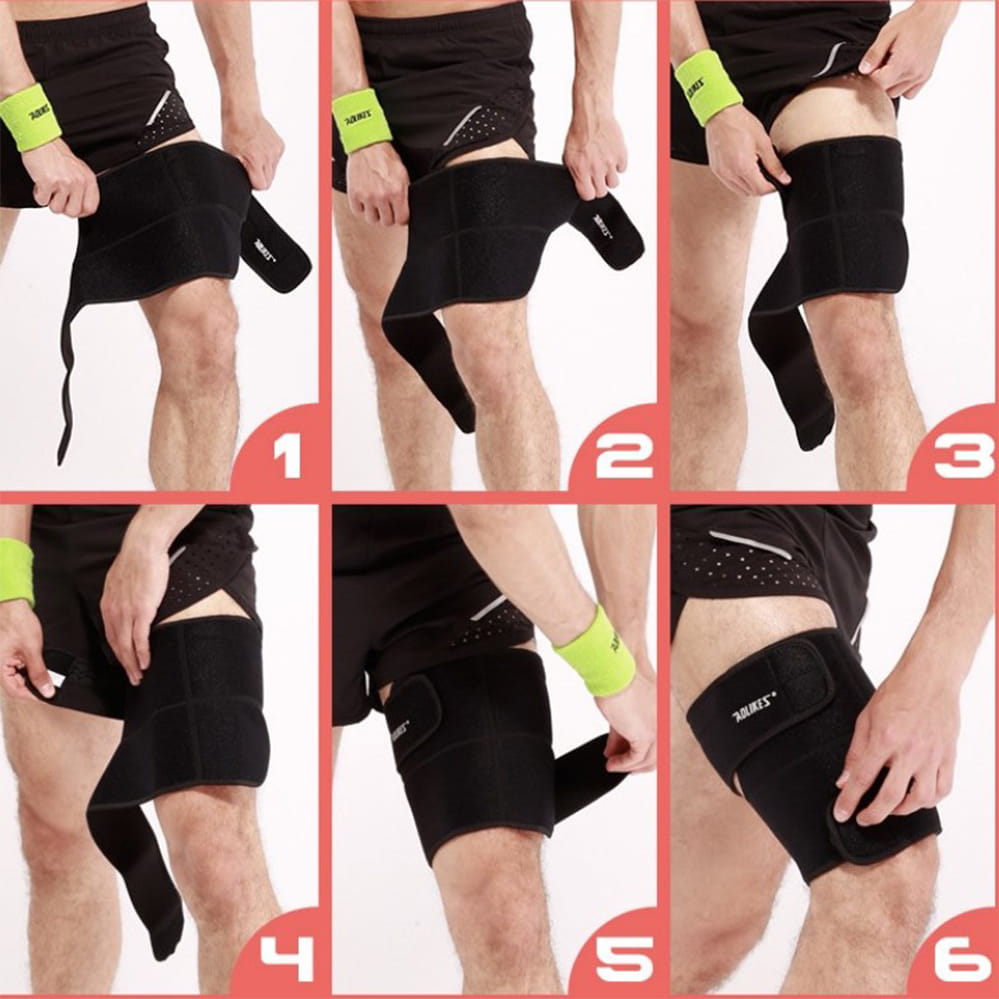 Z型設計運動護大腿 高透氣護大腿 束大腿腿部防護 1