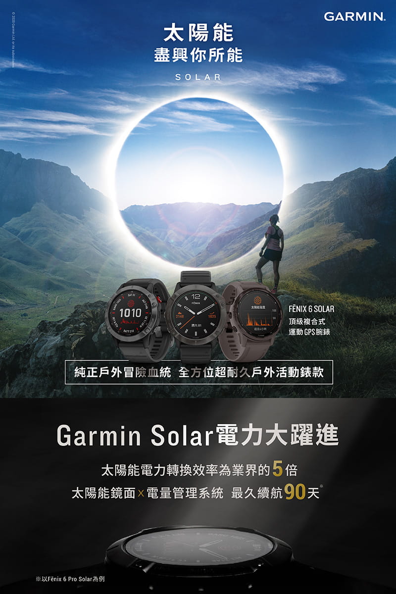 【GARMIN】Fenix 6 Pro 進階太陽能複合式運動GPS腕錶 8