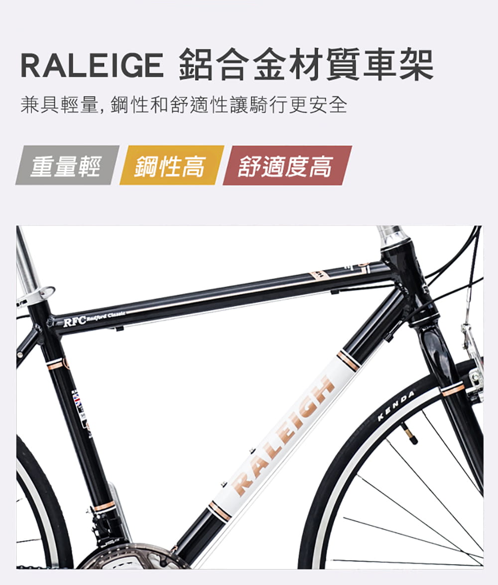 BIKEONE I8 復古鋁合金21段變速平把公路車SHIMANO指撥定位煞變合一700C前後快拆 5