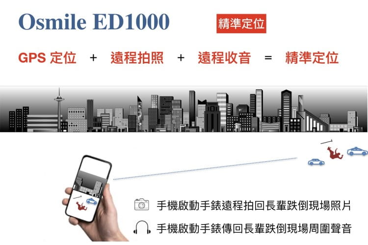 【Osmile】 ED1000 獨居老人健康運動 GPS SOS 求救照顧系統 9