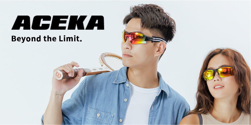 【ACEKA】超輕量炫彩運動太陽眼鏡 (活力橘) 1