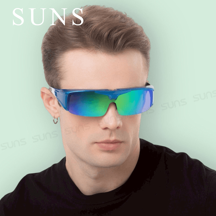 【suns】運動偏光REVO電鍍上翻式太陽眼鏡(可套鏡) 4