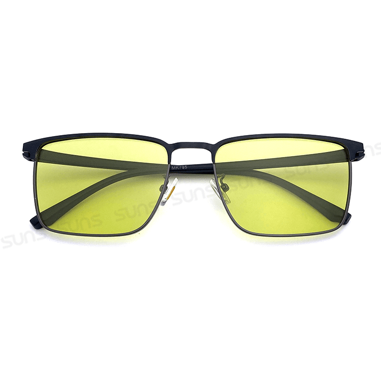 【suns】日夜兩用變色偏光太陽眼鏡 薄鋼眉型框墨鏡 抗UV 【7965】 5