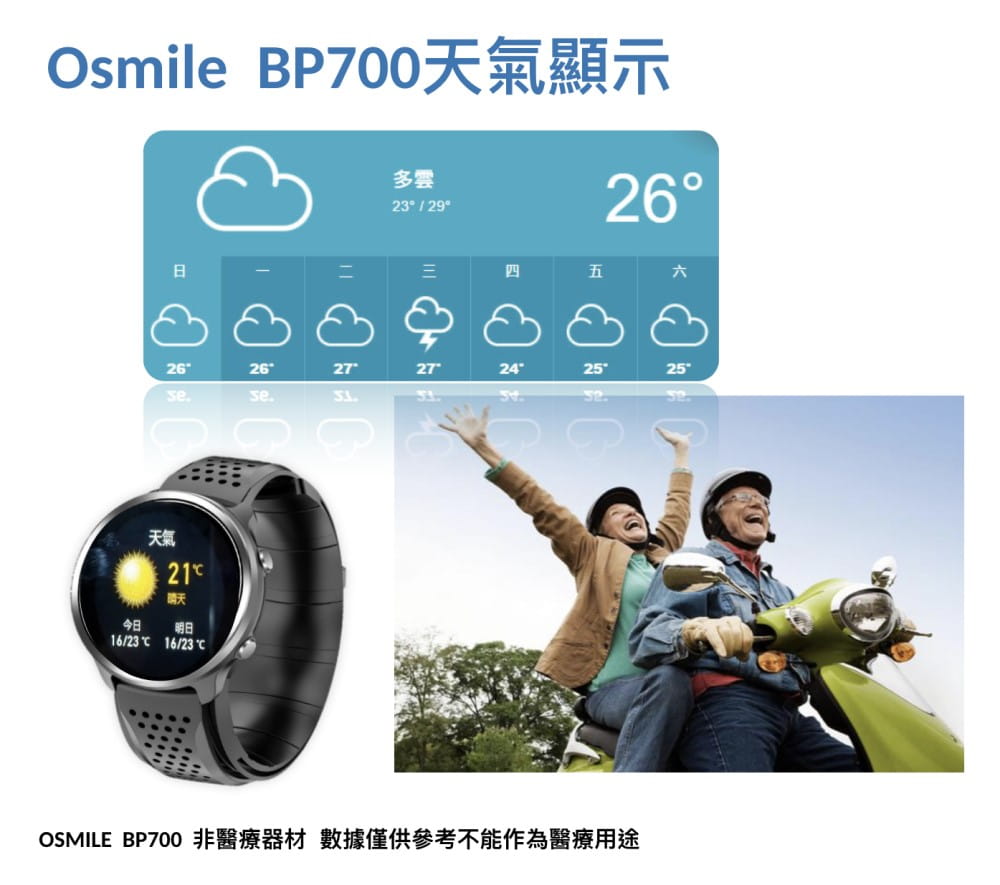 【Osmile】 BP700 銀髮氣泵式壓力健康手錶（年終禮品） 12