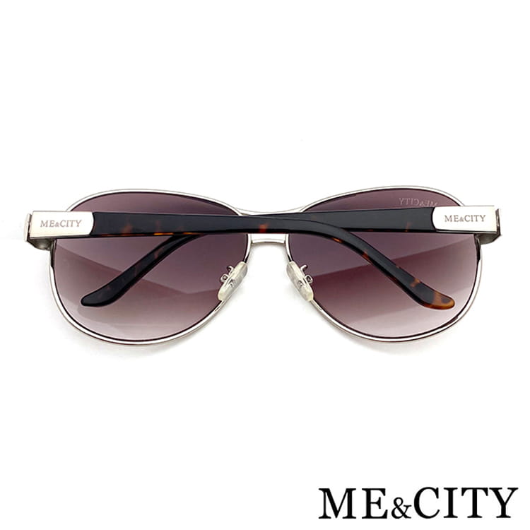 【ME&CITY】 歐式簡約雙色太陽眼鏡 抗UV (ME 110006 B204) 10