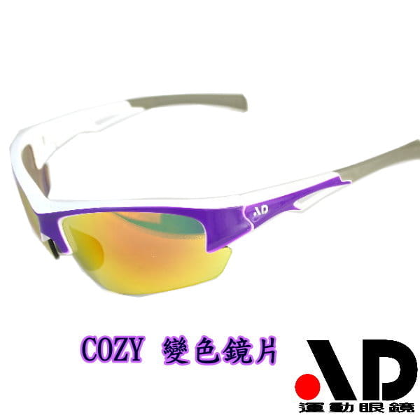 【AD運動眼鏡】AD-COZY高科技多層鍍膜變色鏡片運動太陽眼鏡/白天到夜晚一付搞定/全方位保護眼睛 1