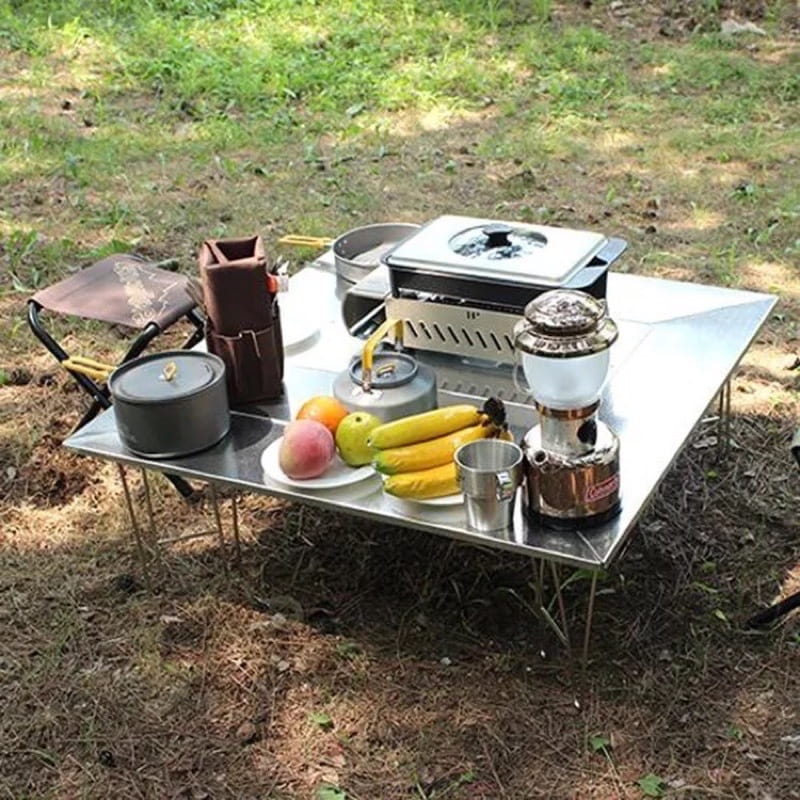 【Campingmoon】全不鏽鋼花紋板圍爐桌 (悠遊戶外) 5