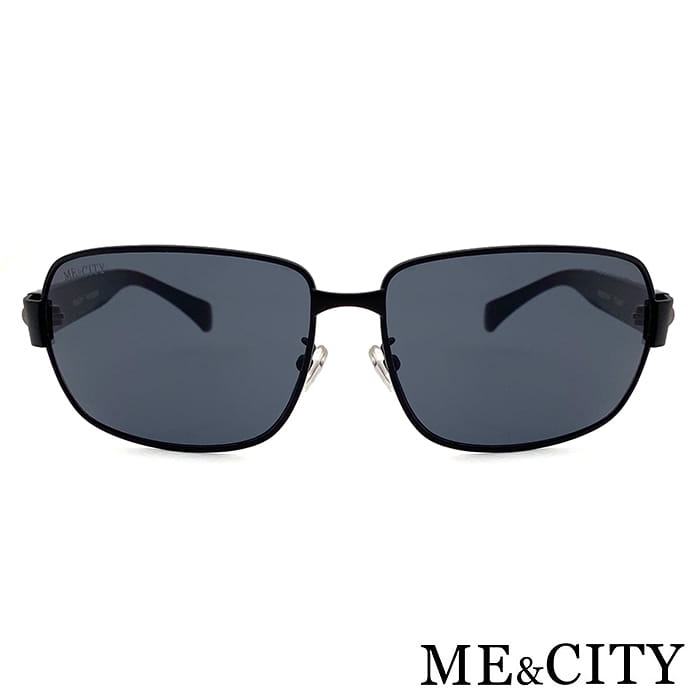 【ME&CITY】 義式紳士黑質感方框太陽眼鏡 抗UV (ME 110013 L600) 3