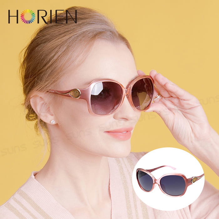 【HORIEN】海儷恩 優雅柔美時尚偏光太陽眼鏡 抗UV (HN 1210 D01) 0