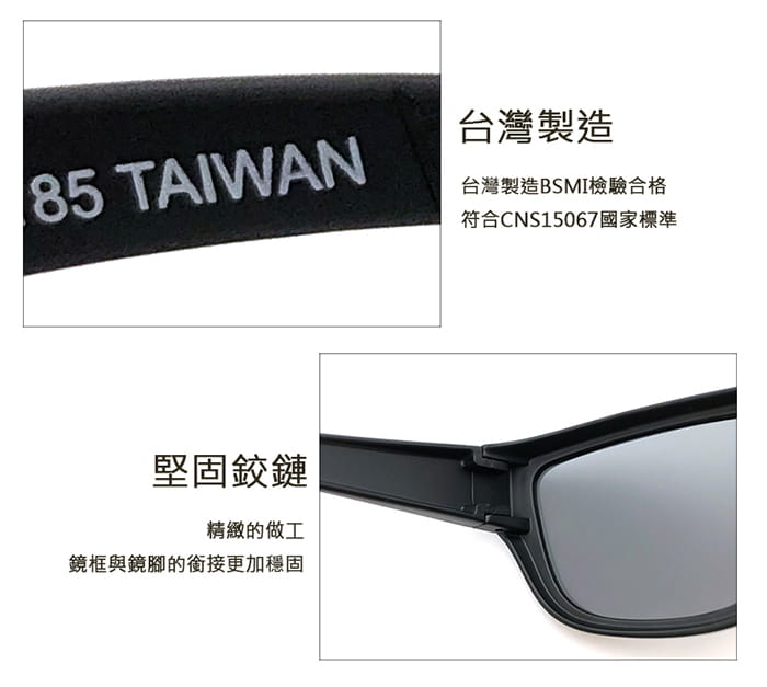 【suns】MIT偏光太陽眼鏡 木紋藍 抗UV400 (可套鏡) 5