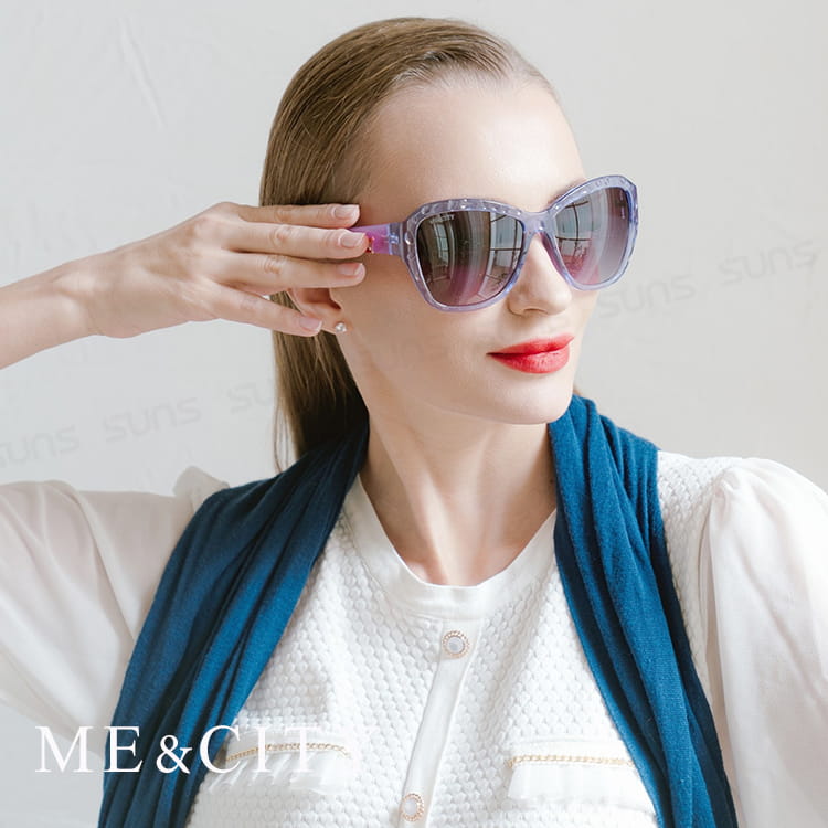 【ME&CITY】 迷情優雅歐美大框太陽眼鏡 抗UV(ME 1207 H01) 3