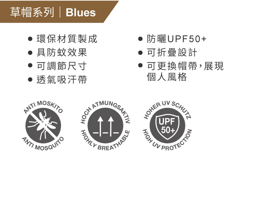 【PAC 德國】Kruger草帽(PAC30541003原草色/防蚊草帽/編織草帽/遮陽防曬帽) 3
