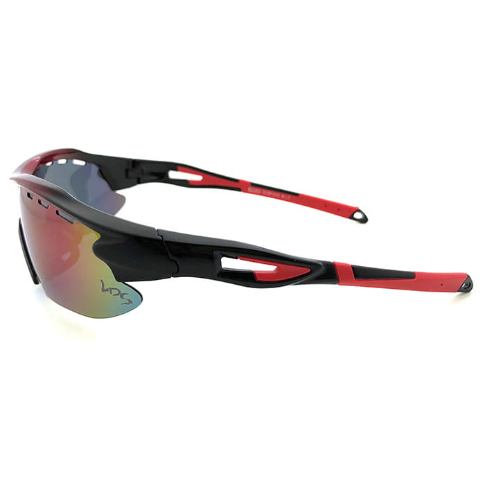 【suns】偏光運動太陽眼鏡 REVO電鍍 防霧排熱孔 (黑紅框/REVO綠) 8