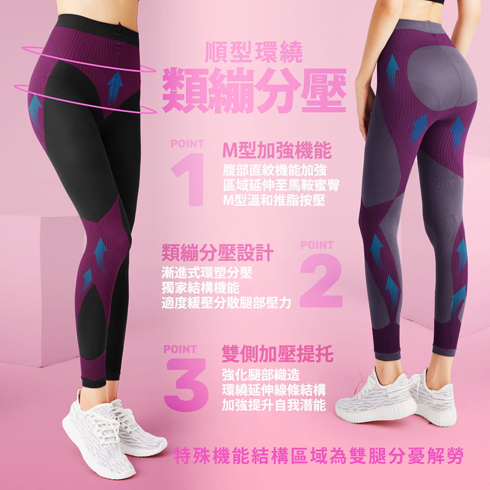 【GIAT】台灣製機能彈力塑型褲(女款) 3