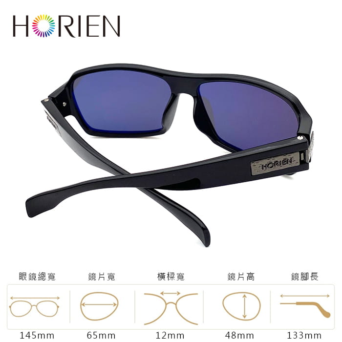 【HORIEN】海儷恩 時尚方框偏光太陽眼鏡 抗UV (HN 1105 L01) 9