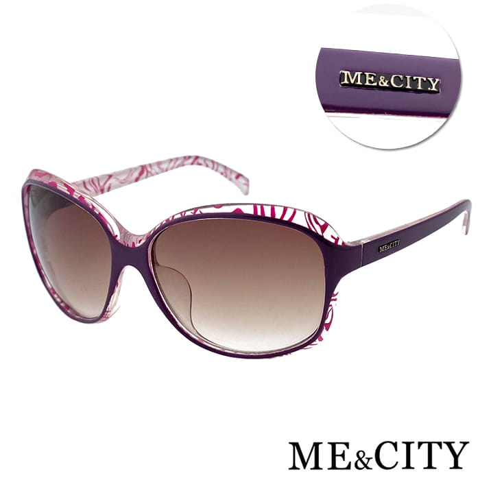 【ME&CITY】 皇室風格紋路簡約太陽眼鏡 抗UV (ME 120001 H432-2) 0