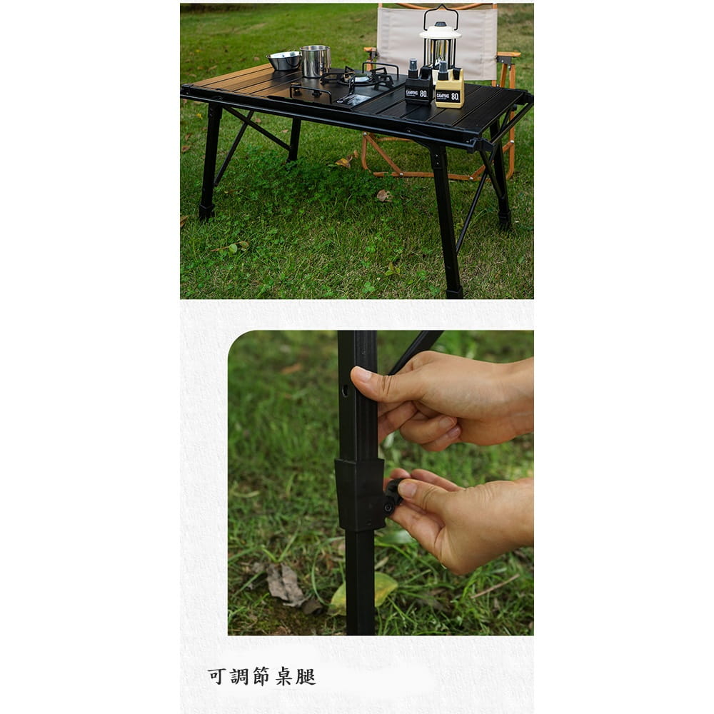 【CAIYI 凱溢】Caiyi 戶外對折折疊桌 IGT移動廚房 折疊桌 IGT爐 露營桌 蛋捲桌 野餐桌 8